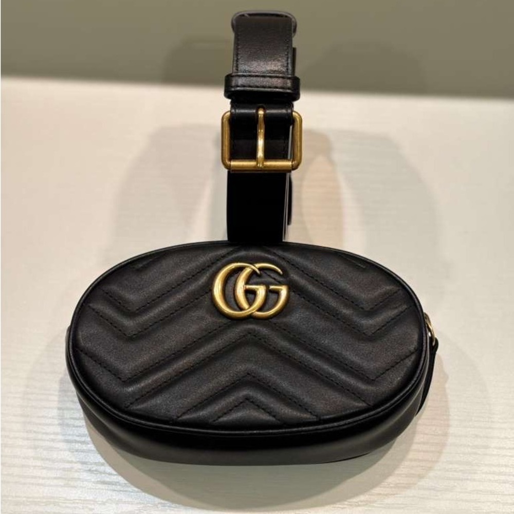 Gucci Mini Belt Bag with Gold Logo